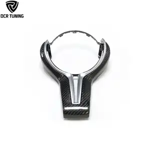 Embellecedor de volante de fibra de carbono para coche, cubierta Interior de repuesto para BMW M4, M3, M2, F80, F82, F83, F87, M5, M6, X5M, X6M