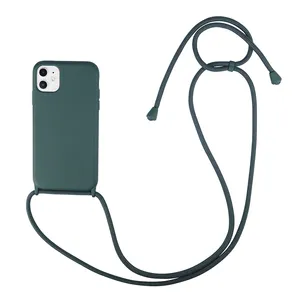 For Samsung Note9 Cell Neck Strap Crossbody Phone Case Rope Cord Necklace Cover For Samsung A52 A72 A51 S21 PLUS ULTRA