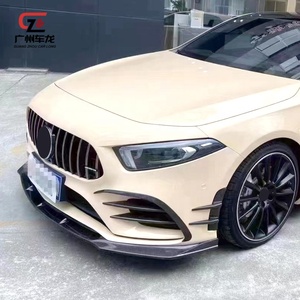 Lèvre avant en fibre de carbone pour <span class=keywords><strong>Mercedes</strong></span> Benz Classe A W177 A200L A35 <span class=keywords><strong>A45</strong></span> 2019-<span class=keywords><strong>2023</strong></span> Bodykit Diffuseur Accessoire Extérieur Usine Directe - Product Image 3