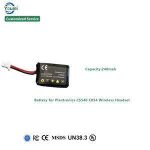 Batterie de remplacement 3.7V 150mAh pour casque sans fil Plantronics <span class=keywords><strong>CS540</strong></span> C054, réparation pour batteries 86180-01 84479-01 - Product Image 3