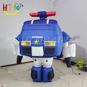 Мультфильм мусорные игрушки ходячий костюм робот Полицейская машина талисман надувной талисман - Product Image 6