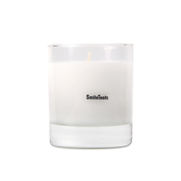 Vente en gros de bougie en verre transparent à verser facilement de la cire pour l'atelier de fabrication de bougies