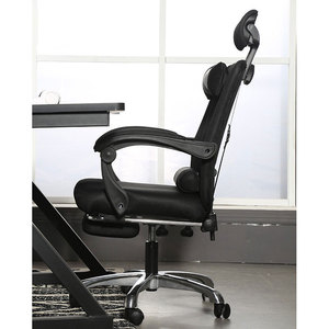 Ergonomic Office Chair With <b>Footrest</b> Black Adjustable Reclining Desk Chair For Home Office Use - Product Image 5