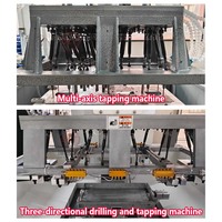 Mesin Tapping dan Mesin Bor Multi-Axis Multi-Head yang Dapat Disesuaikan dan Tetap, dengan Dukungan untuk Kustomisasi Lubang Ganda