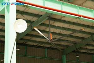 Ventilateur industriel HVLS RTFANS 1,5 kW pour plafond, 24/20/18 pieds, pour usine ou grand espace - Product Image 4