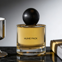 Flacon en verre pour parfum cosmétique pour femme, avec bouchon en plastique rose givré, 30 ml, 50 ml, 100 ml, fabriqué en Chine, avec étiquette adhésive