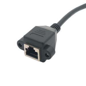 <span class=keywords><strong>Câble</strong></span> RJ45 8P8C mâle à femelle <span class=keywords><strong>Câble</strong></span> <span class=keywords><strong>Ethernet</strong></span> Veste Montage sur panneau Extension LAN Cat5e - Product Image 3