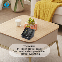 Panel de Control Táctil Portworld de 4 Pulgadas con Sistema Android/Linux, Alimentación POE, para Colocación en Escritorio con Soporte
