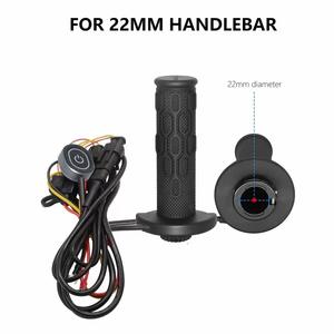 Poignées de moto électriques chauffantes tout-terrain en silicone avec contrôle de température à mémoire 5+1 vitesses et systèmes de commutation CNC - Product Image 5