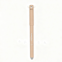 Stylo gel en plastique effaçable à chaud 0,5 mm, série Ours en Peluche, séchage rapide, effaçable à chaud, bleu/vert/noir, papeterie pour étudiants, vente chaude