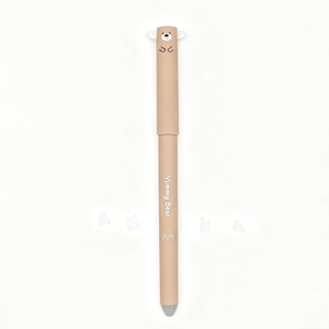 Penna Gel Cancellabile 0.5mm in Plastica Serie Orsetto - Asciugatura Rapida, Cancellabile a Caldo, Blu/Verde/Nero, Cancelleria per Studenti - Product Image 4