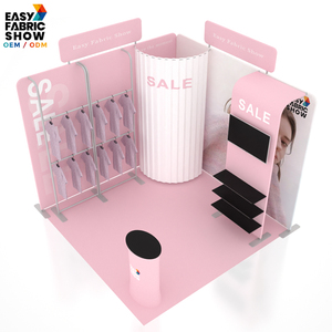 קיר בד מתוח ותא הלבשה מובנה, דוכן מודולרי סגור לתערוכות של מותגי ביגוד - Product Image 4