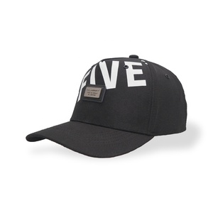 Cappellini Sportivi Personalizzati Economici in Cotone Nero, Stile Street Fashion, con Ricamo a 6 Pannelli, Traspiranti e Impermeabili, Vendita all'Ingrosso - Product Image 1