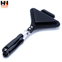 Plaque de cuisson pour sandwichs et toasts, moulée par pressage à chaud, pour camping en extérieur, compatible feu direct, avec clip de fixation pour bord de pot
