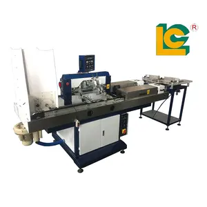 LC Brand Full Automatic Cylindrical Screen Printing Machine for Ampoule Vial Small Glass Bottle Test Tube with auto feeding