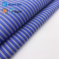 Tissu 100% polyester prêt à être expédié, style rayé, imprimé teint en fil, pour robes, sacs, doublures, textiles de maison, vêtements.