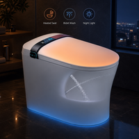 WC intelligent automatique monobloc avec bidet intégré, cuvette électronique pour salle de bain de luxe, affichage LED