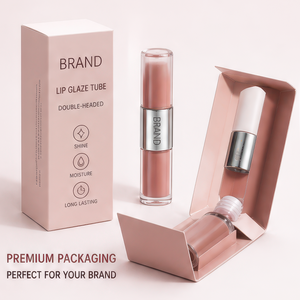 Double Headed <b>Large</b> Capacity Two Color Natural Non stick <b>Cup</b> Lip gloss for Daily Makeup Private Label - Product Image 6