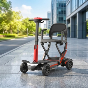 Scooter de Movilidad Plegable Ultraligero de Cuatro Ruedas <span class=keywords><strong>para</strong></span> Viajes al Aire Libre, con Motor de 270W, Plegado con un Solo Toque, de Fábrica OEM, en Venta - Product Image 3