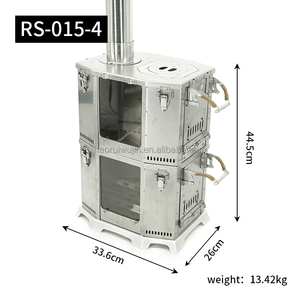 <span class=keywords><strong>Stufa</strong></span> Portatile da Esterno Antivento per Tenda da Campeggio, Camino per Riscaldamento Invernale, Braciere <span class=keywords><strong>a</strong></span> <span class=keywords><strong>Legna</strong></span> Fai da Te - Product Image 6
