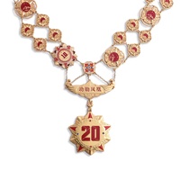 Collier Médaille Personnalisé en Alliage de Zinc Créatif, Gravure Durable, Cadeaux de Récompense en Gros