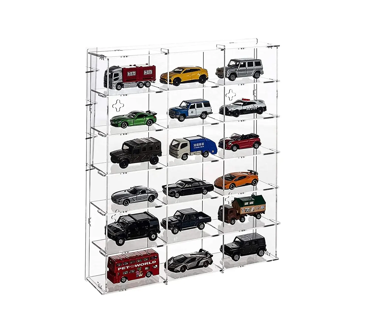 Acrylic Display Case - 6 Tiers for Mini Toys & LOL Dolls