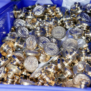 Têtes de tampons à cire à cacheter rondes de 2,5 cm en cuivre, respectueuses de l'environnement, pour journaux et lettres - Product Image 2