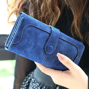 Carteira para senhoras com design de três camadas, carteira feminina feita em couro sintético de poliuretano, estilo clutch, 2023