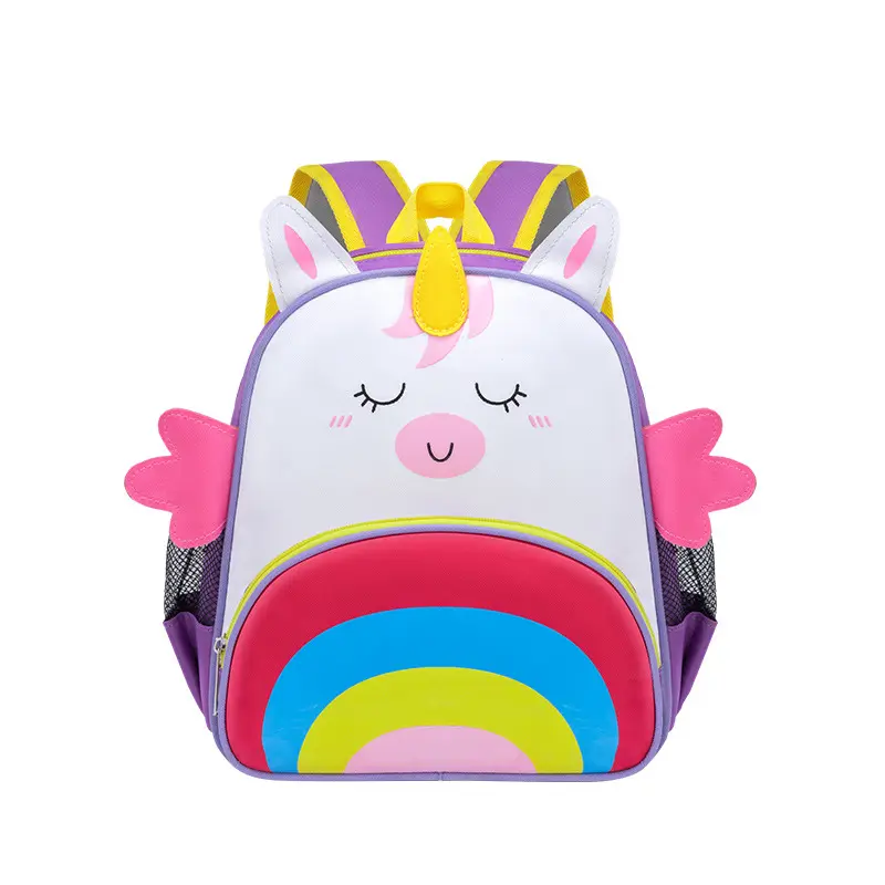 Kindergarten cute baby animal bag 2-6Y baby shoulders e borsa da scuola per bambini in corda anti-goccia