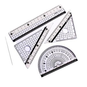 Juego de reglas Mg Light de 4 piezas, regla recta de 15 cm, transportador triangular, útiles escolares para estudiantes - Product Image 2