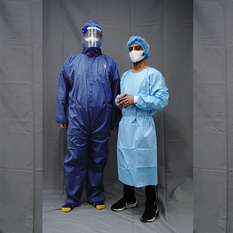 رداء عزل يمكن التخلص منه مخصص ملابس حماية طبية رداء جراحي غير منسوج طبي رداء معزول طبي