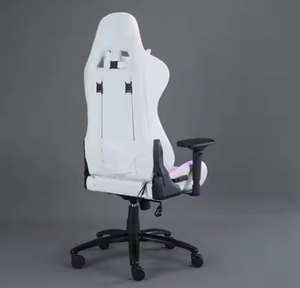 Chaise de jeu pliable RGB à LED, réglable, confortable, avec rembourrage épais en éponge, dossier haut et appui-tête convertible - Product Image 3