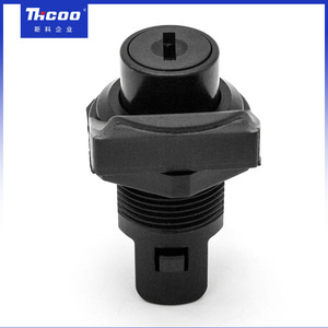 <strong>Plastic</strong> Push Button Slam Cam Lock, Push to Close <strong>Latch</strong> with Keys for RV Caravan Boat Cabinet <strong>Door</strong> - Product Image 6