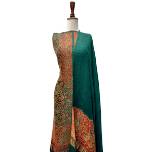 Premium Jacquard Jamawar <b>Suits</b> <b>Women</b> Elegant <b>3</b> <b>Piece</b> Ensemble Rich Texture Festive Formal Dress OEM ODM Bulk Manufacturer - Product Image 6