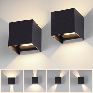 Novo <span class=keywords><strong>LED</strong></span> quadrado lâmpada impermeável ao ar livre, com luz brilhando para cima e para baixo, adequado para jardim ao ar livre impermeável parede luzes - Product Image 2