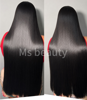 Parrucca Frontale in Pizzo HD 13x6, 100% Capelli Umani Vergini, Lisci come Seta, Senza Colla, Trasparente, Pre-Pizzicata per Donne