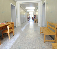 Maison duplex préfabriquée à deux étages de 20 pieds et salle de classe mobile pour les écoles et les centres commerciaux