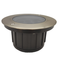 Projecteur LED COB encastré pour aménagement paysager, anti-éblouissement profond, indice de protection IP67, avec réflecteur optique (aluminium)
