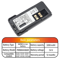 Baterai PMNN4448AR untuk DP2400 DP4400 DP4600 DP4800 DP4401 DP4601 DP4801 APX1000 APX2000 Walkie Talkie Baterai Li-ion 3200MAH