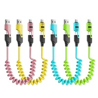 Cable de Carga Rápida Ironstone de 65W, 4 en 1, USB Tipo-C, con Conector Giratorio y Carcasa Metálica, para Computadora y iPhone