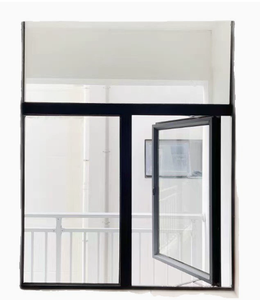 High quality tilt turn double glazed aluminum awning windows with insulated glass energy saving ISO9001 - Product Image 3