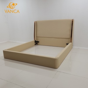 Modern Luxury Wooden Bedroom Furniture Soft Up-holstered <strong>Beds</strong> Full king Size Double <strong>Bed</strong> Leather High <strong>End</strong> - Product Image 3