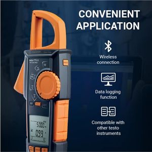 Testo 770-3แคลมป์มิเตอร์ชุด600V 600A TRMS ไฟฟ้าการวัดการทดสอบ HVAC - Product Image 6