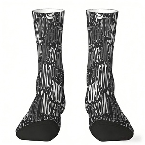 Chaussettes personnalisées avec impression par sublimation, photo, image, coton de haute qualité, chaussettes amusantes et tendance pour hommes et femmes, vente en gros - Product Image 2