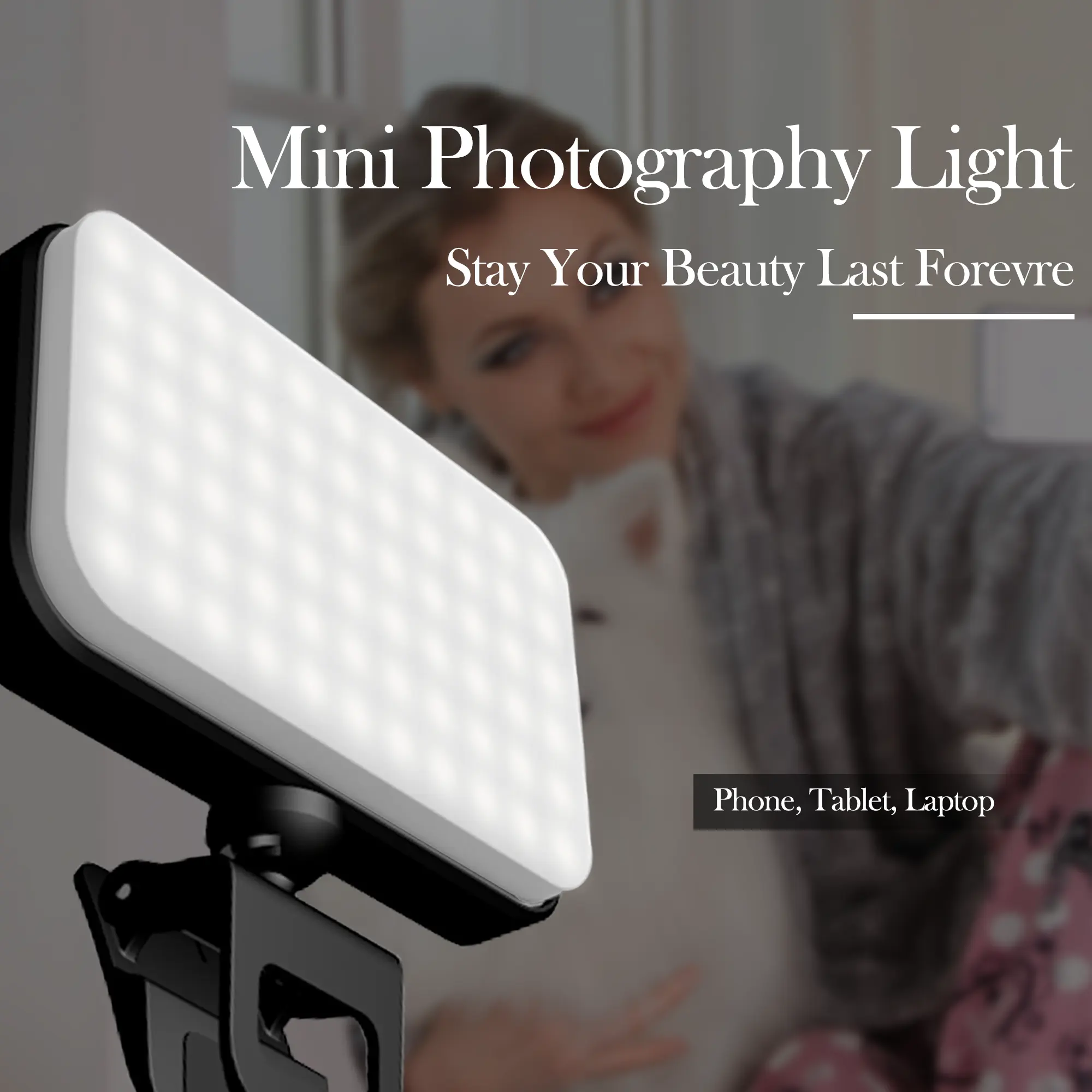 360 rotazione regolabile telefono Selfie anello luce portatile Led telefono cellulare Selfie luce di riempimento per Smart Phone Laptop