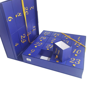 Sang Trọng Tùy Chỉnh Advent Lịch Bao Bì Mỹ Phẩm Cứng Nhắc Lớn Các Tông Hộp Quà Tặng Cho Hiện Tại - Product Image 3