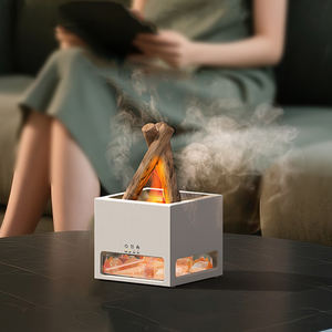 Diffusore di Aromi con Luci Colorate, Simulatore di Falò da Tavolo, Diffusore di <span class=keywords><strong>Oli</strong></span> <span class=keywords><strong>Essenziali</strong></span> con Effetto Fiamma e Pietra di Sale - Product Image 5