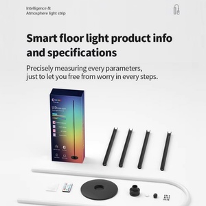 Lámpara de Pie LED RGBIC con Cambio de Color, Lámpara de Ambiente de Esquina con Trípode para Decoración de Interiores, con Control Remoto por Aplicación - Product Image 5