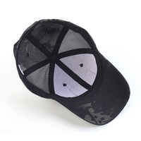Casquette de baseball vintage camouflage tactique pour homme, en coton lavé, 6 panneaux, réglable, pour le sport et la chasse