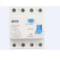 Disjoncteur différentiel haute performance RCCB 3p+N 6kA 63A, disjoncteurs de fuite jusqu'à 63A